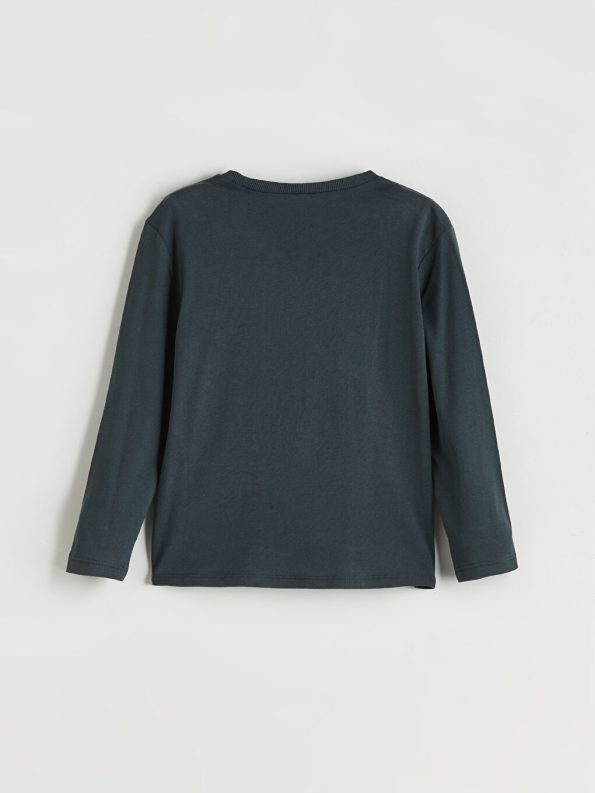 Striped Polo Collar Sweatshirt for Boys