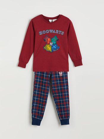 LCW Kids Burgundy Harry Potter Printed Boys Pajama Set
