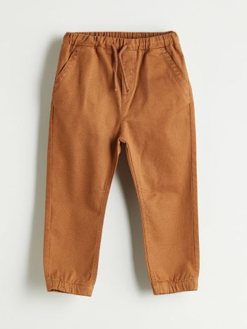 LCW Kids Brown Elastic Waist Boys Jogger Pants