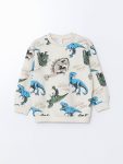 LCW Kids Beige Crew Neck Boys Sweatshirt