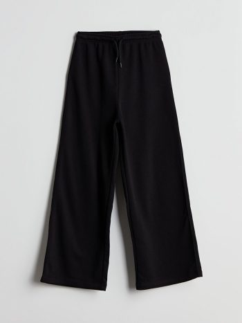 LCW Kids Black Elastic Waist Girls Jogger Pants