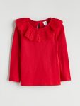 Girls' long-sleeved blouse