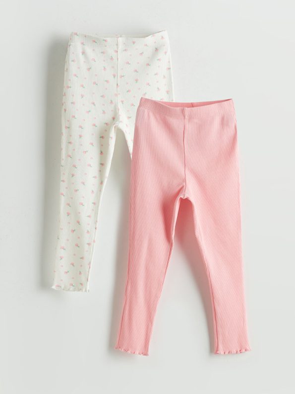LCW Kids Pink Elastic Waist Girls Pajama Bottoms Set
