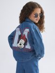 LCW KidsIndigo Minnie Mouse Printed Girls' Jean Jacket