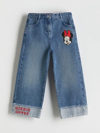 LCW Kids Indigo Minnie Mouse Printed Girls' Jeans