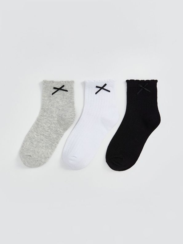 Basic Girls' Ankle Socks Set of 7