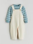 LC WAIKIKI Beige Long Sleeve Baby Boy T-Shirt and Bodysuit Set