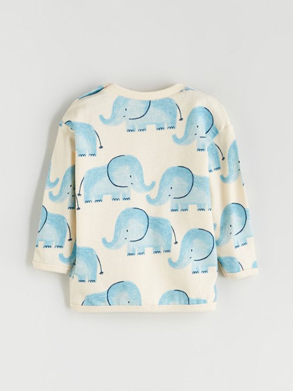 Mickey Mouse Printed Crew Neck Sweatshirt and Jogger Set for Baby Boys