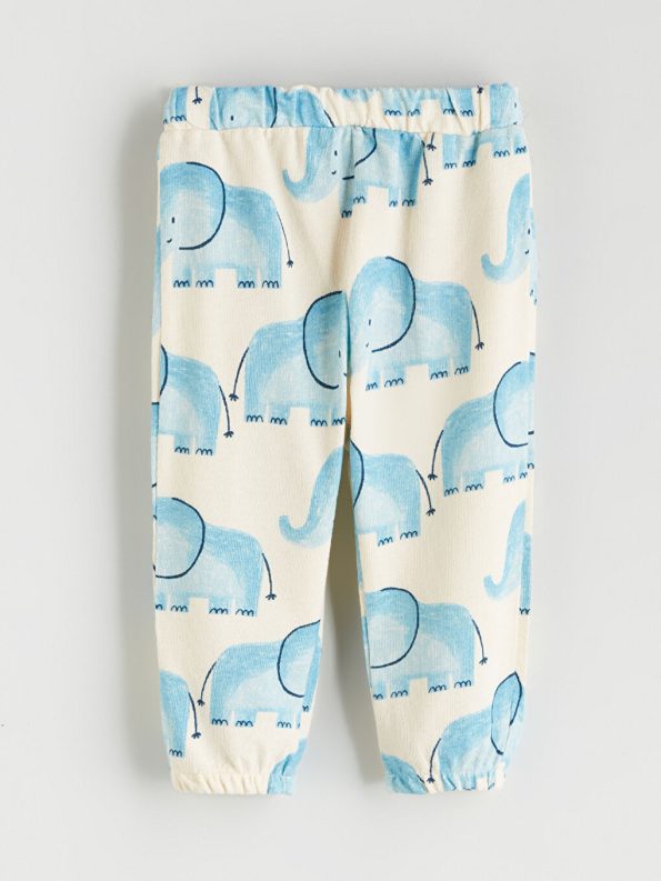 Mickey Mouse Printed Crew Neck Sweatshirt and Jogger Set for Baby Boys