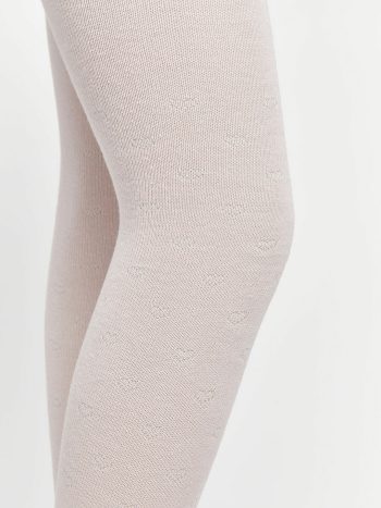 Elastic Waistband Girls' Skirt and Tights Set