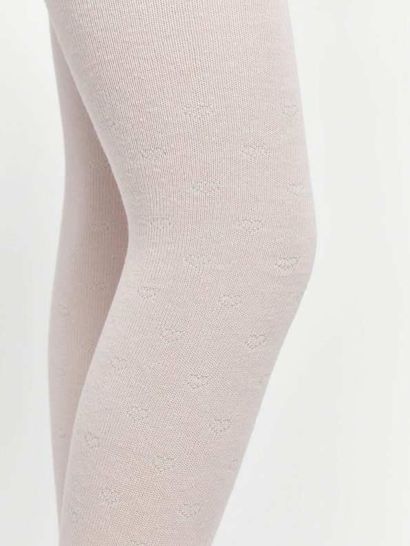 Elastic Waistband Girls' Skirt and Tights Set