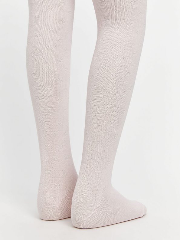 Elastic Waistband Girls' Skirt and Tights Set