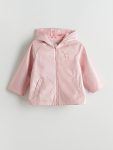 LCW Kids Pink Hooded Raincoat for Girls