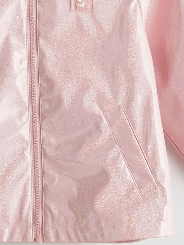 LCW Kids Pink Hooded Raincoat for Girls