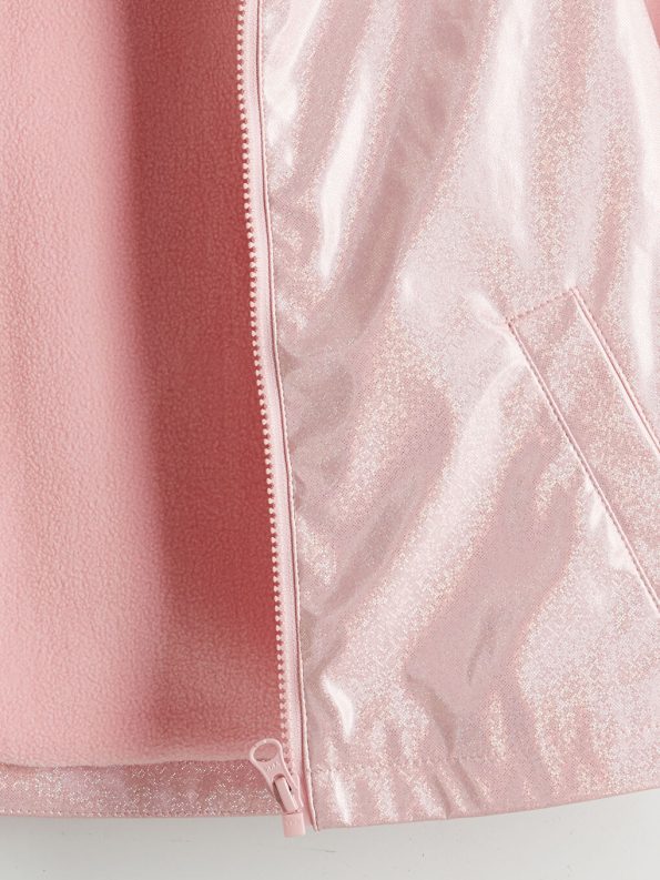 LCW Kids Pink Hooded Raincoat for Girls