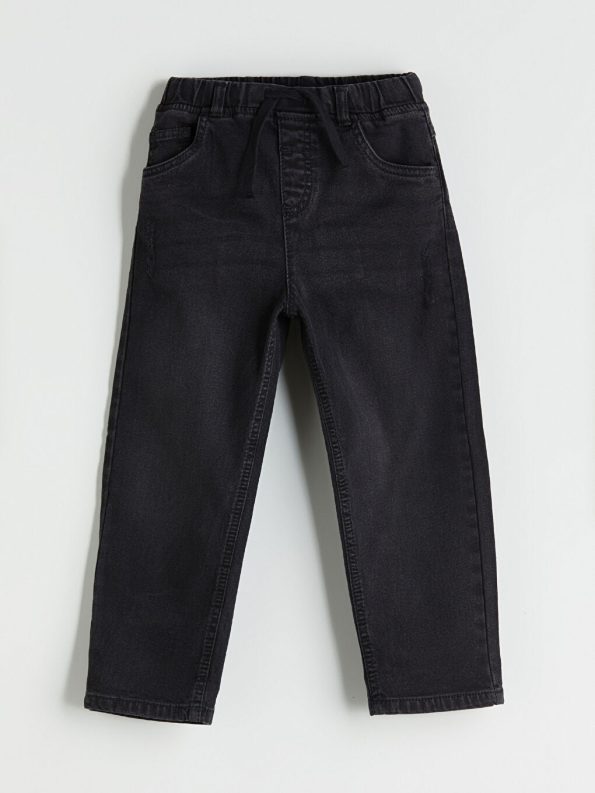 LCW Kids Black Elastic Waist Boys Jean Pants