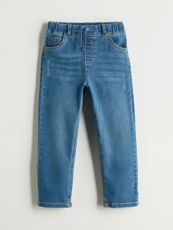 LCW Kids Indigo Boys' Elastic Waist Denim Pants