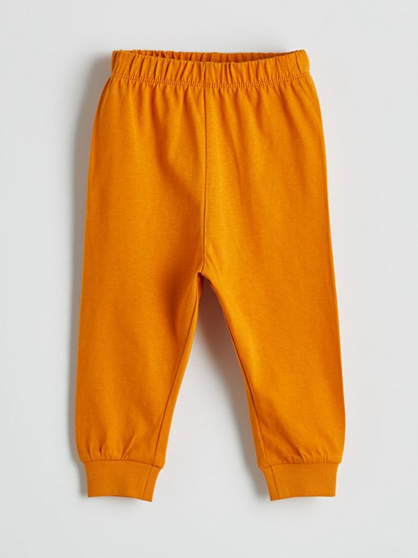 LCW Baby Beige Boys' Short Sleeve Pajama Set