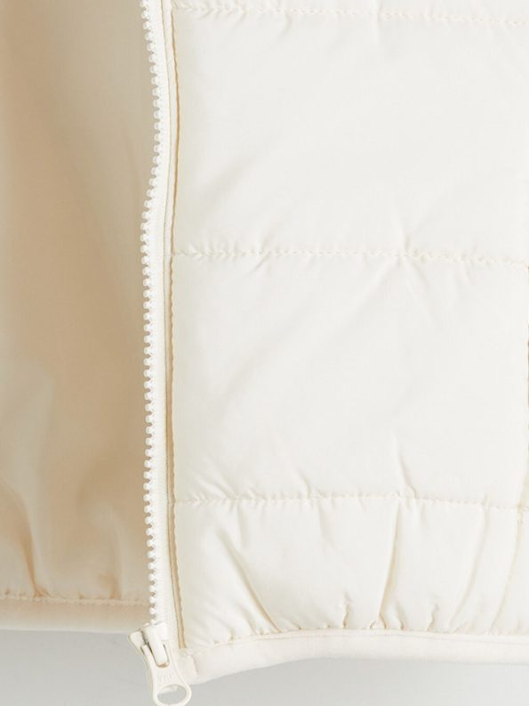 LCW Kids Cream Hooded Girls Puffer Jacket