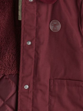 LCW Kids Burgundy Corduroy Collar Girls Jacket