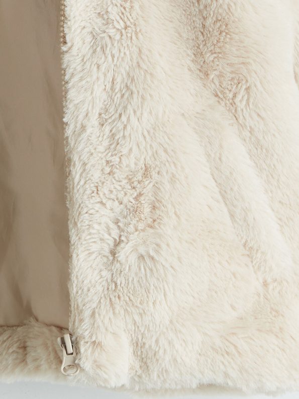 LCW Kids Cream Hooded Girls Jacket