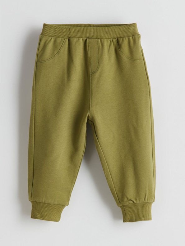 LCW Baby Green Lion King Printed Boys Sweatshirt and Pants Set