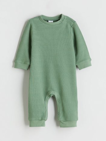 LCW Baby Green Bicycle Neck Boys' Bodysuit