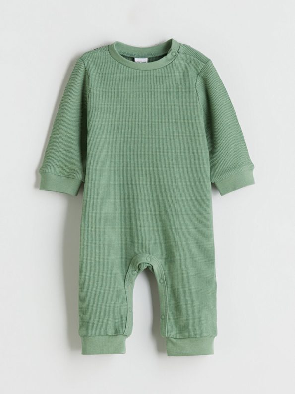 LCW Baby Green Bicycle Neck Boys' Bodysuit