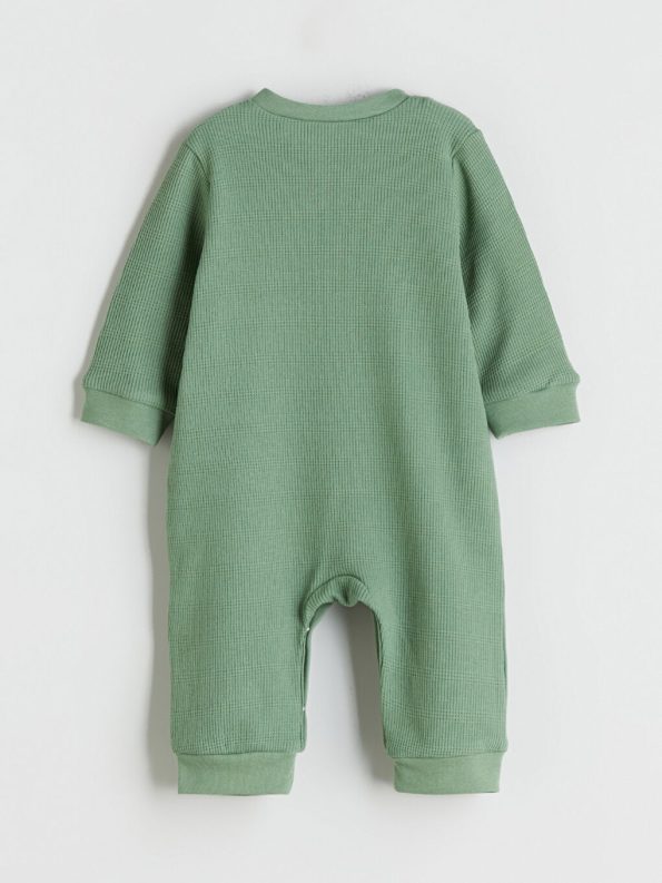 LCW Baby Green Bicycle Neck Boys' Bodysuit