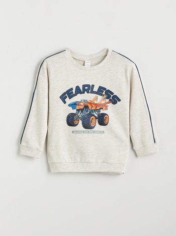 LCW Kids Petrol Crew Neck Boys Sweatshirt Set