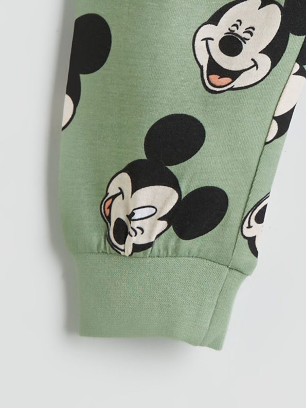 LCW Baby Green Mickey Mouse Print Boys Pajama Set