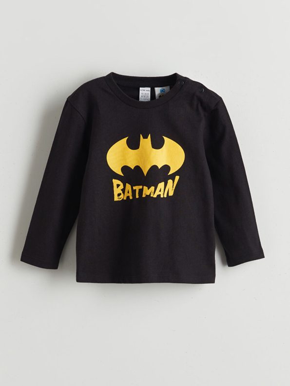 LCW Baby Black Batman Printed Boys Pajama Set