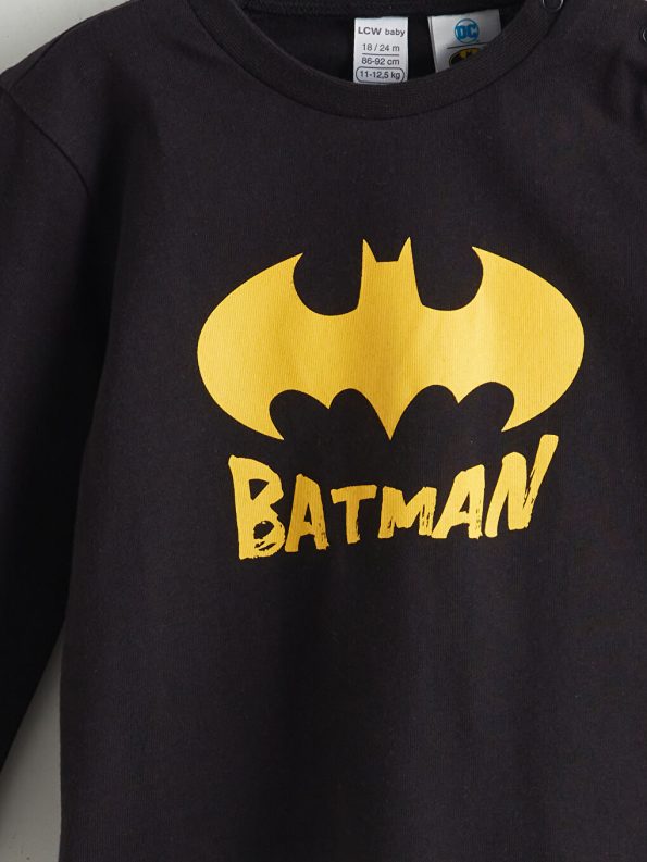 LCW Baby Black Batman Printed Boys Pajama Set