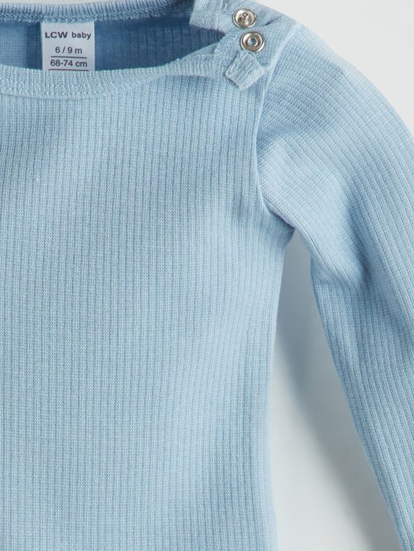 LCW babyMavi Basic Boys' Snap Bodysuit Set