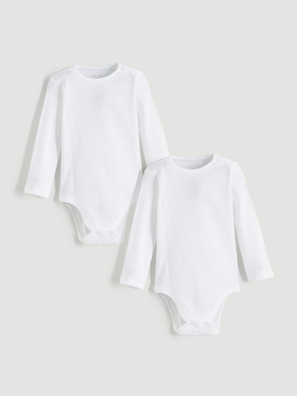 Long Sleeve Bodysuit 2 Pice for Baby Girls