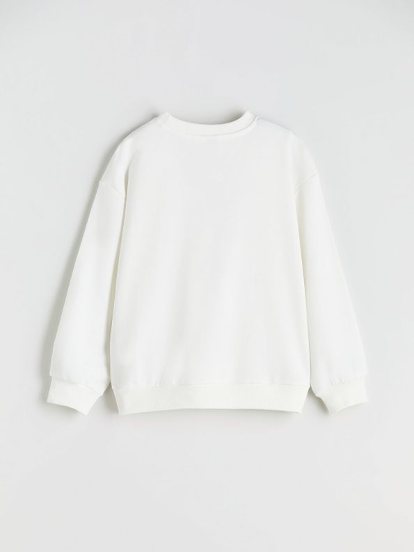 LCW Kids Cream Crew Neck Kuromi Printed Girls Sweatshirt