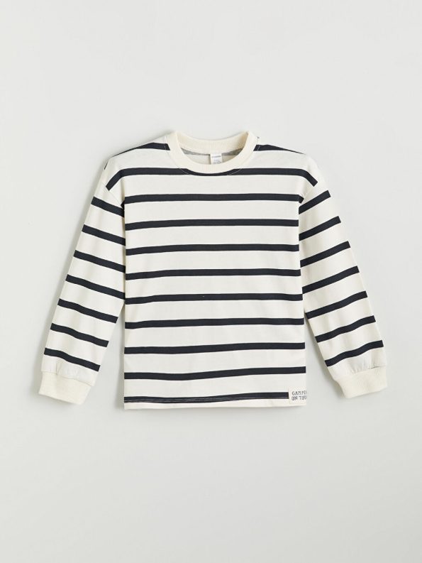 Striped V-Neck Knit Cardigan for Boys