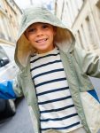 LCW Kids Navy Striped Crew Neck T-Shirt for Boys