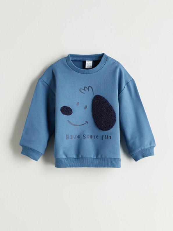 Striped Crew Neck T-Shirt and Pants Set for Baby Boys