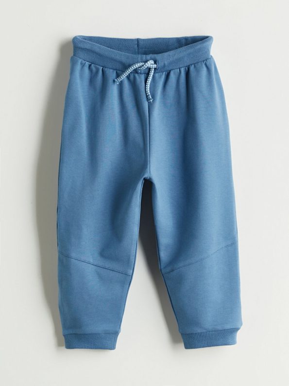 LC WAIKIKI Blue Crew Neck Baby Boy Sweatshirt and Pants Set
