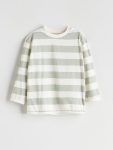 LCW Baby Cream Striped Boys T-Shirt