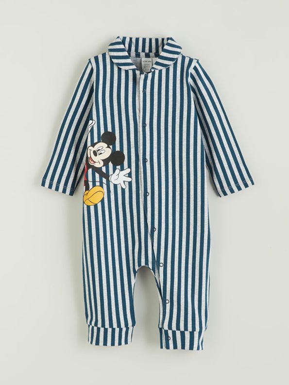LCW Baby Off-White Mickey Mouse Printed Baby Bodysuit