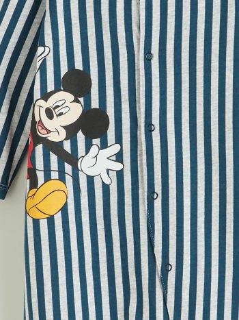 LCW Baby Off-White Mickey Mouse Printed Baby Bodysuit