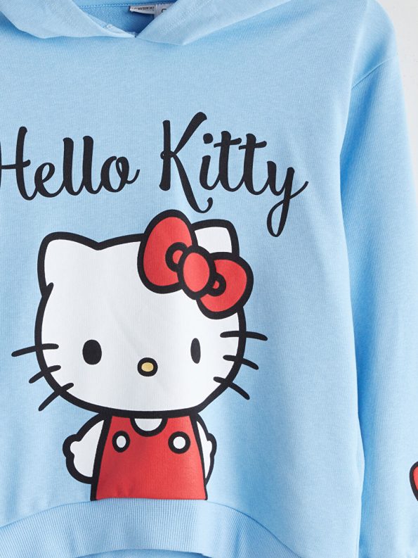 LCW Kids Hello Kitty Printed Hoodie for Girls