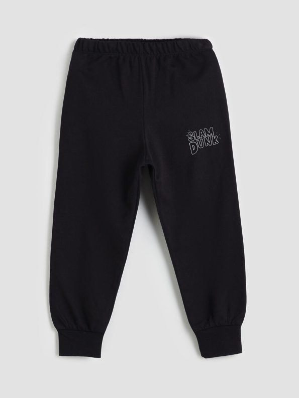 LCW Kids Grey Printed Boys Sweatshirt and Jogger Set