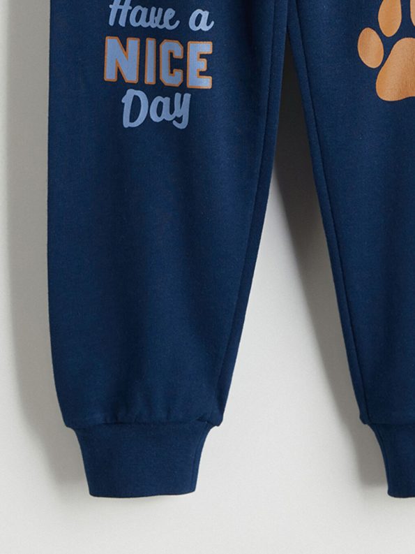 LCW Kids Printed Boy's Sweatshirt and Jogger Set