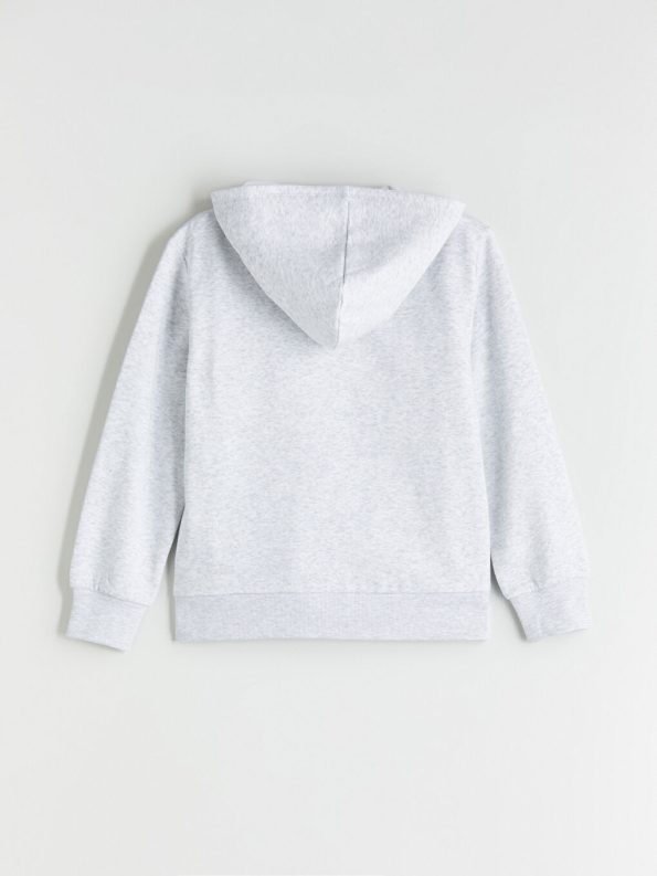 LCW Kids Gray Long Sleeve Girls Thick Zippered Sweatshirt