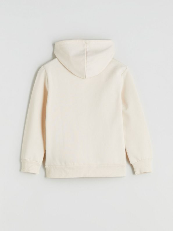 LCW Kids Beige Long Sleeve Girls Thick Zipper Sweatshirt
