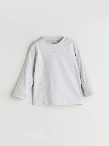 LCW Baby White Crew Neck Boys T-Shirt