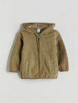 LCW Baby Haki Hooded Boys Cardigan